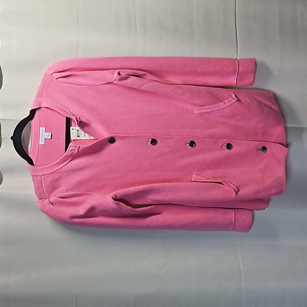 Charter Club "Milano" Pink Long Cardigan 100% Cotton NWT Sz S
